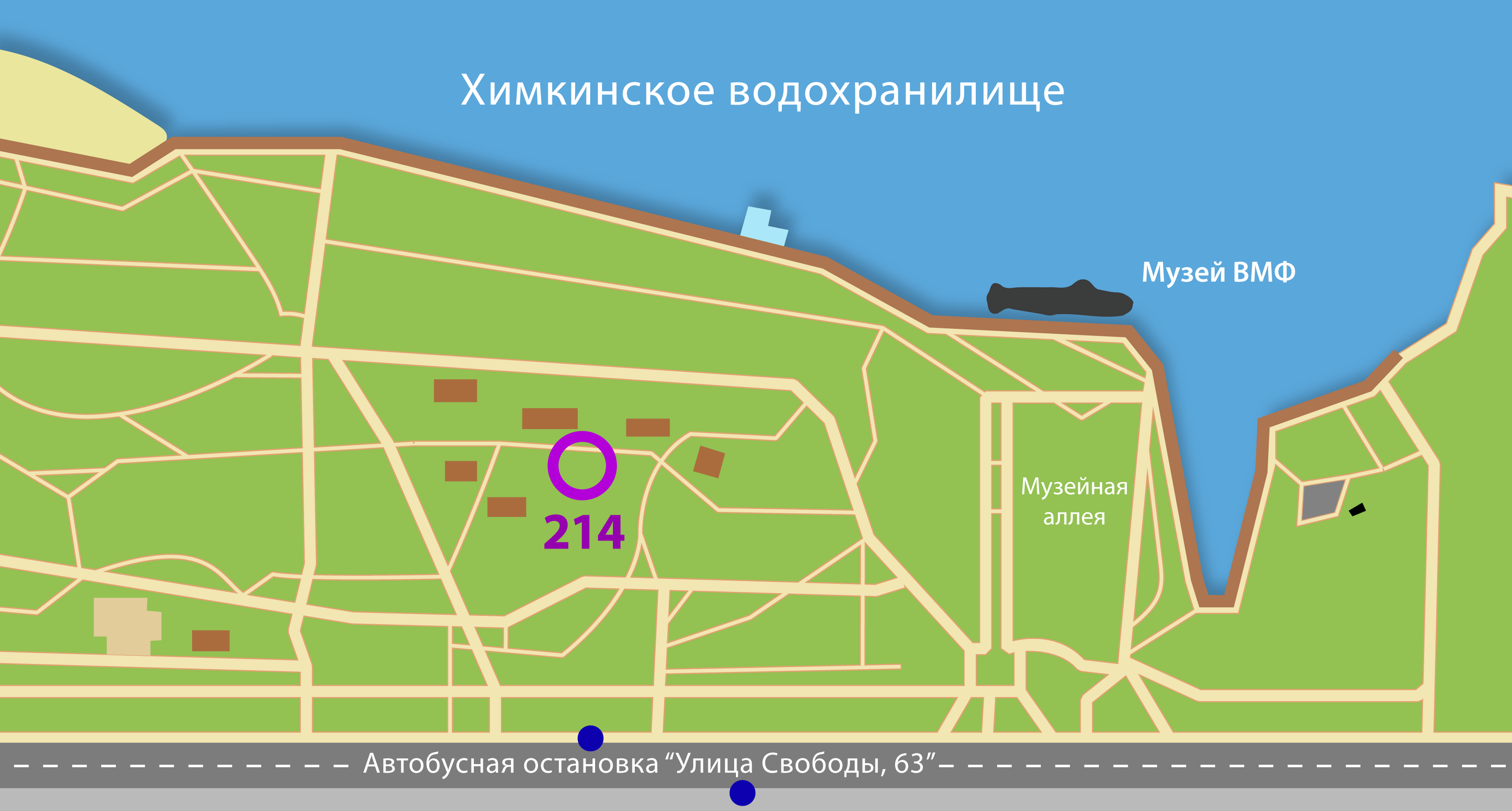 Карта северного парка